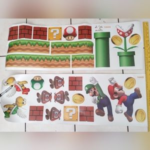 Super Mario Decals. Super Mario Brothers Wall Decals. Super Mario Stickers